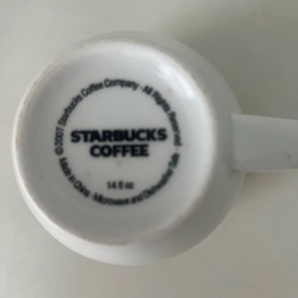Starbucks Classic Vintage Logo Ceramic Coffee Mug Mermaid Siren 1990s - Picture 6 of 6